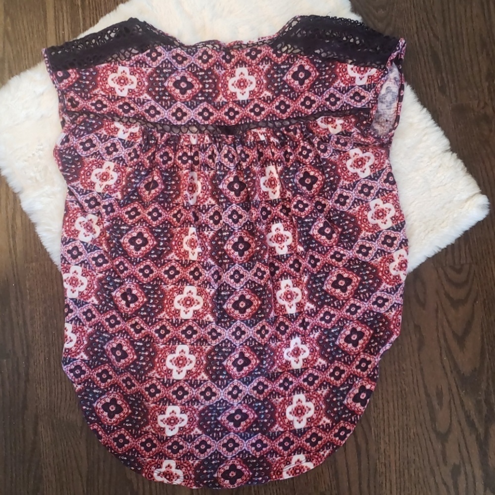 Lucky Brand Linen Top - Picture 3 of 5